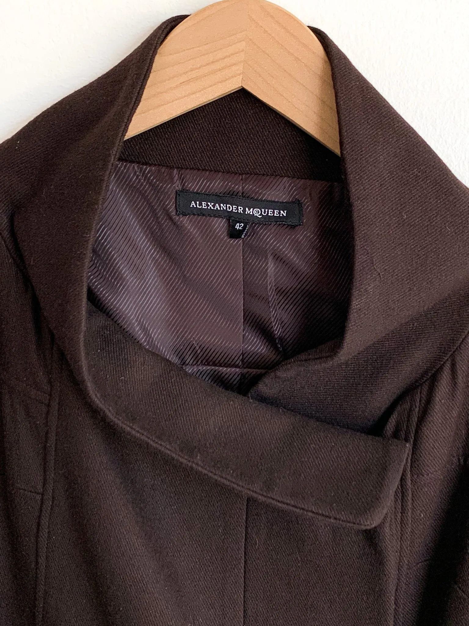 Alexander McQueen Cape Sleeve Coat