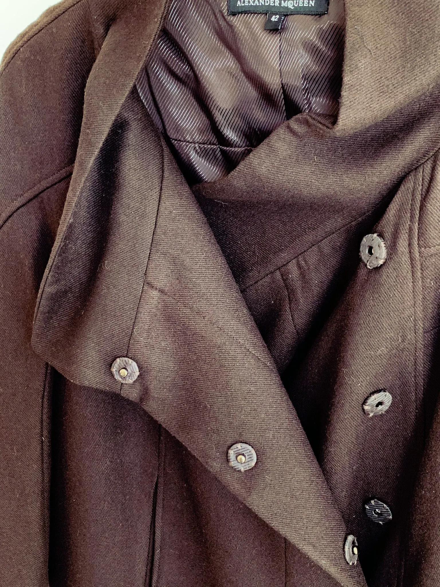 Alexander McQueen Cape Sleeve Coat