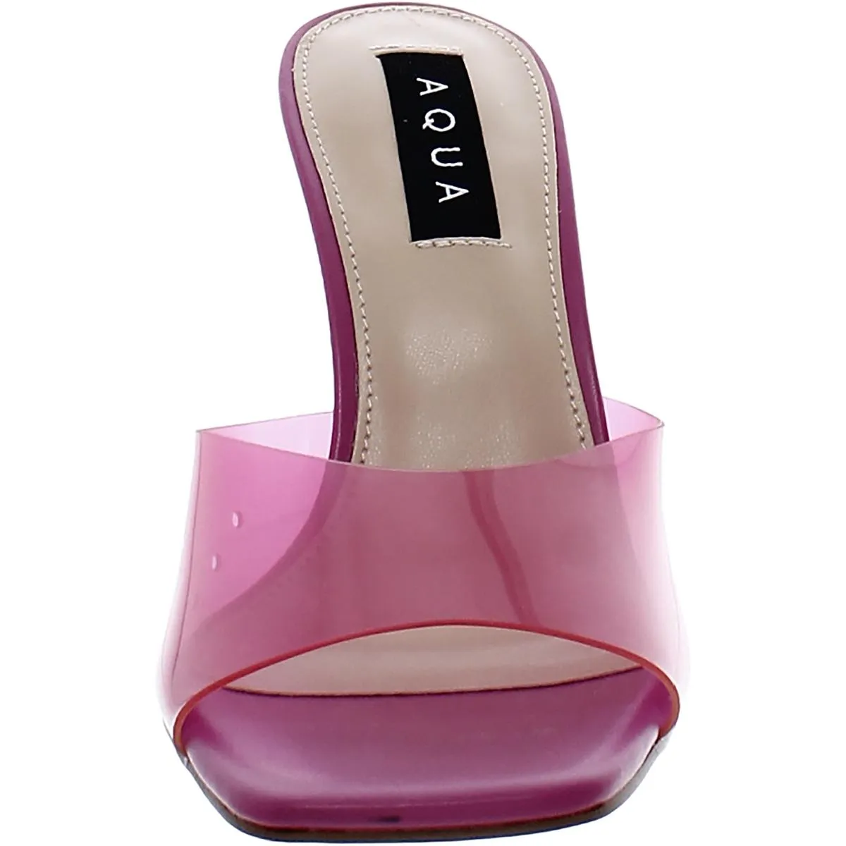Aqua Womens Icy Slip-On Peep-Toe Wedge Sandals