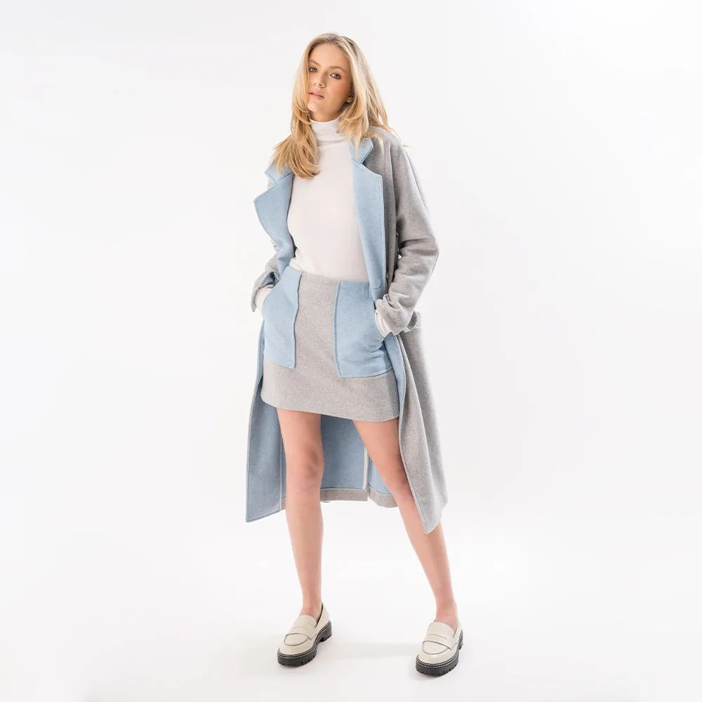 Bela Skirt Grey Wool