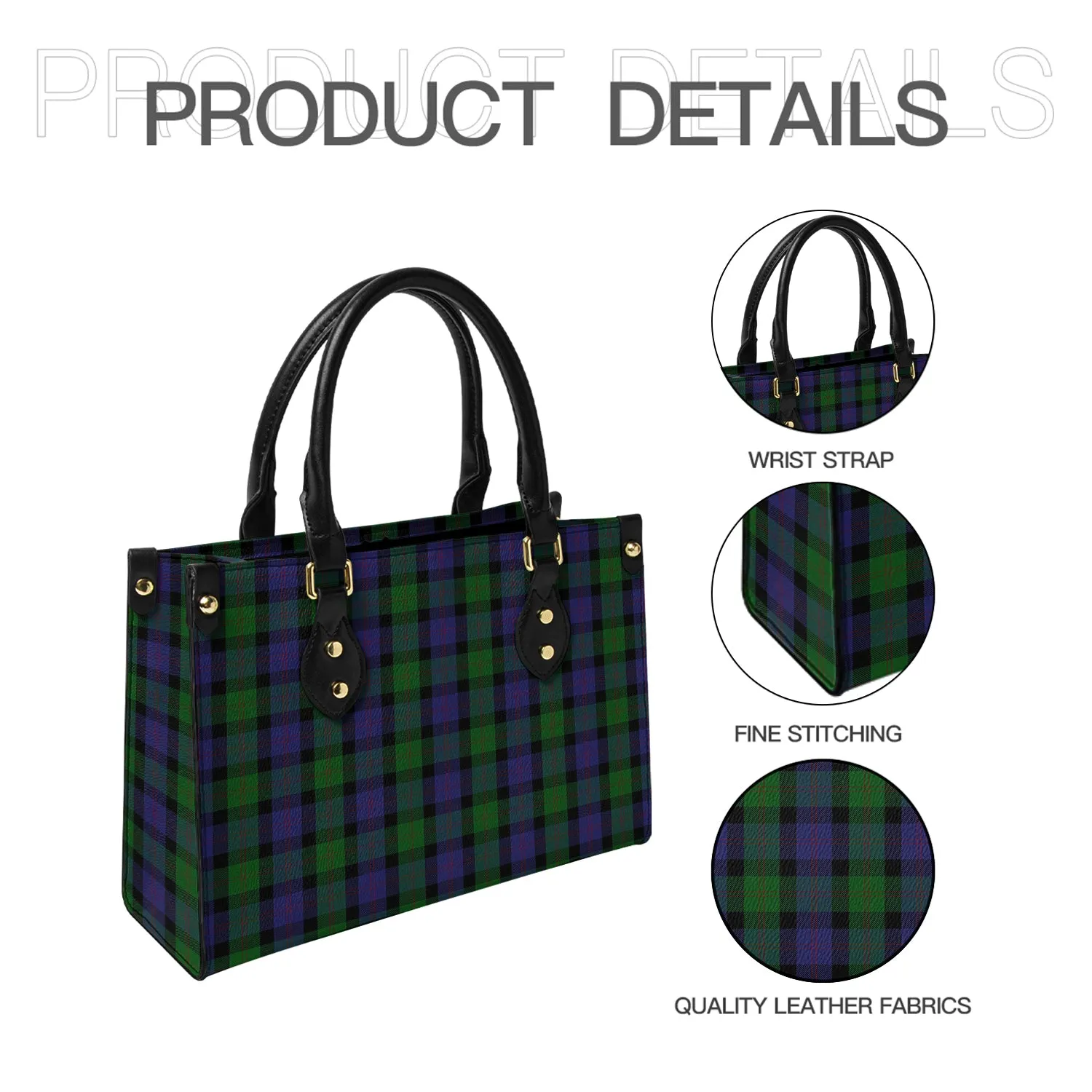 Blair Tartan Leather Bag