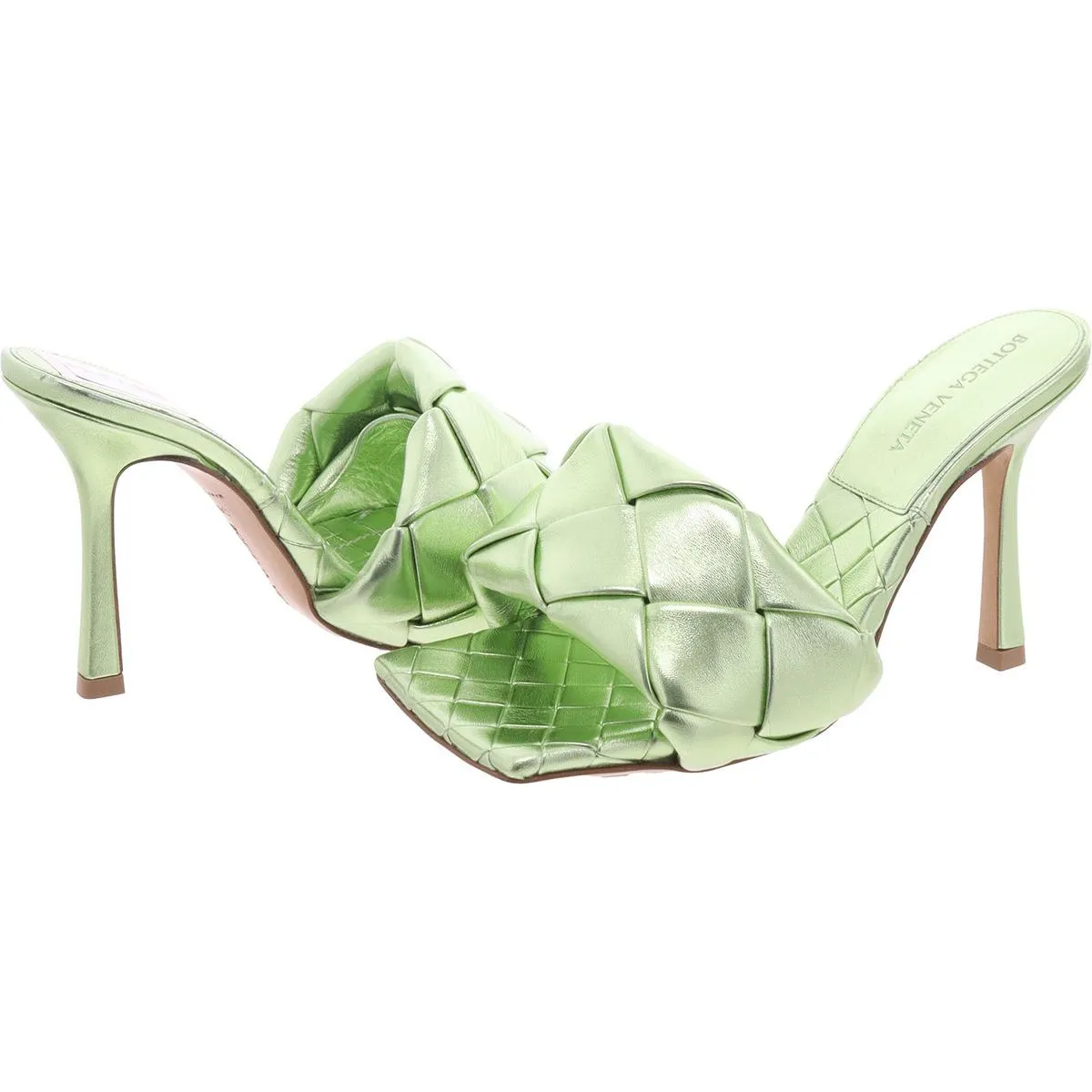 Bottega Veneta Womens Lido Sandal Slip On Open Toe Heels