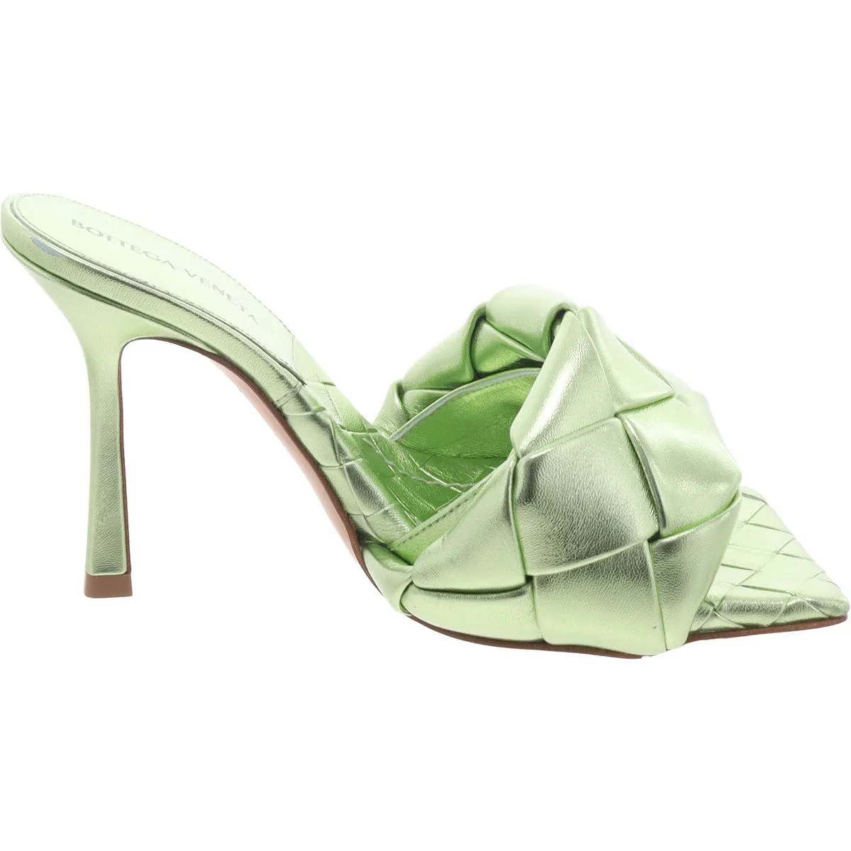 Bottega Veneta Womens Lido Sandal Slip On Open Toe Heels