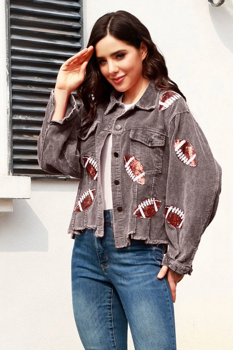 Dazzling Football Sequin Jacket