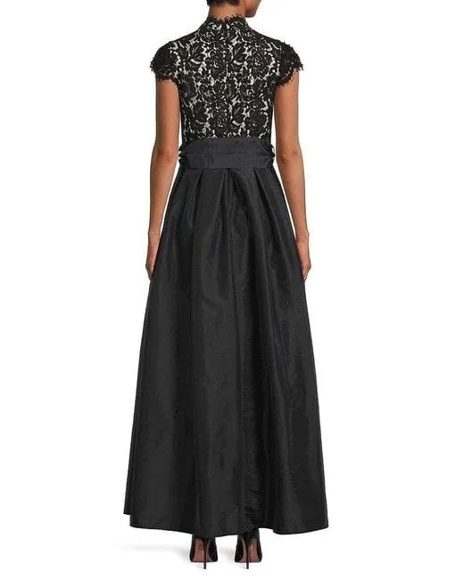 ELIZA J - Lace Belted Gown