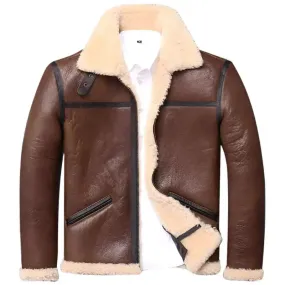 Genuine Sheepskin Russian Military Coat – Warm Winter Outerwear