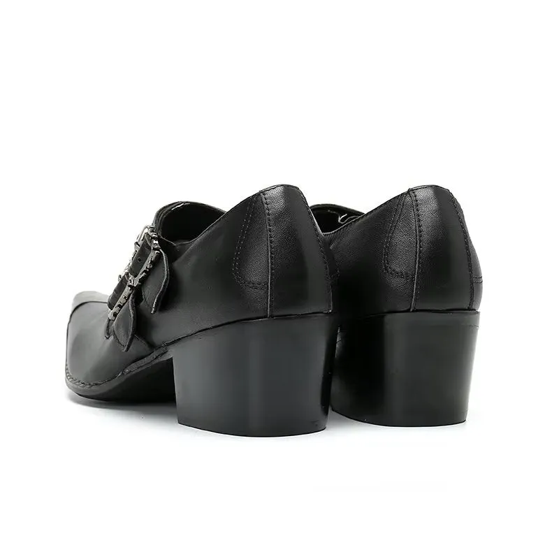 GlamLux Genuine Leather Slip-on Dress Shoes