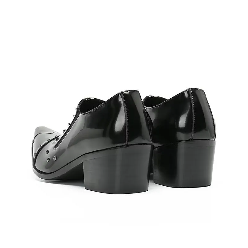 GlamLux Genuine Leather Slip-on Dress Shoes