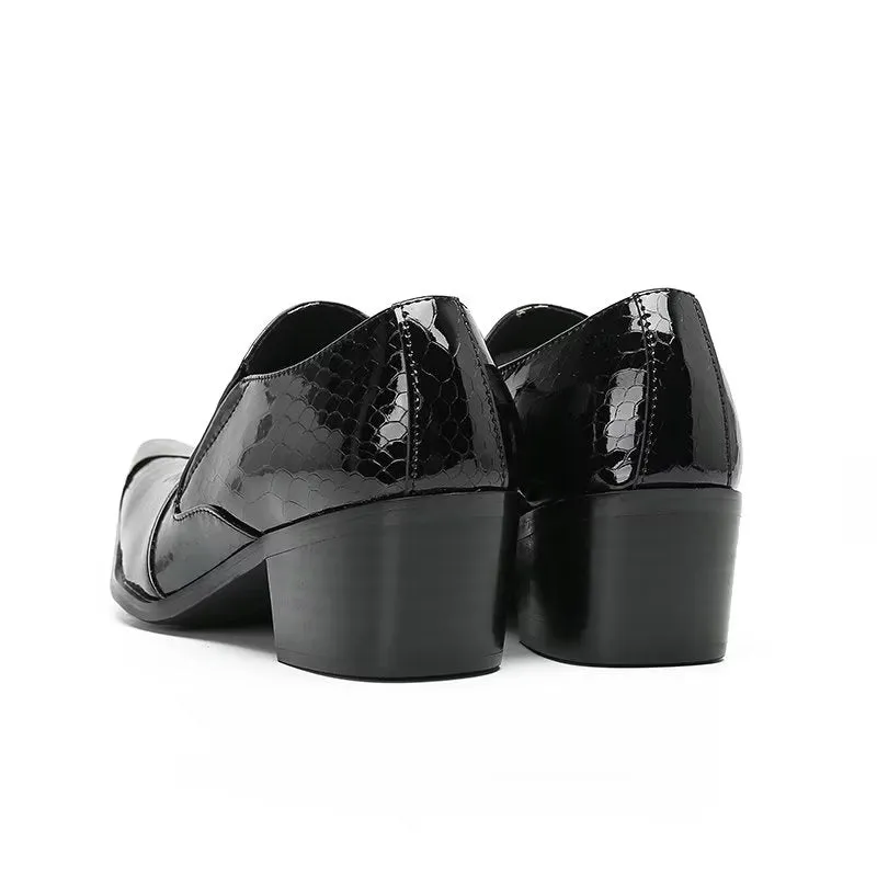 GlamLux Genuine Leather Slip-on Dress Shoes