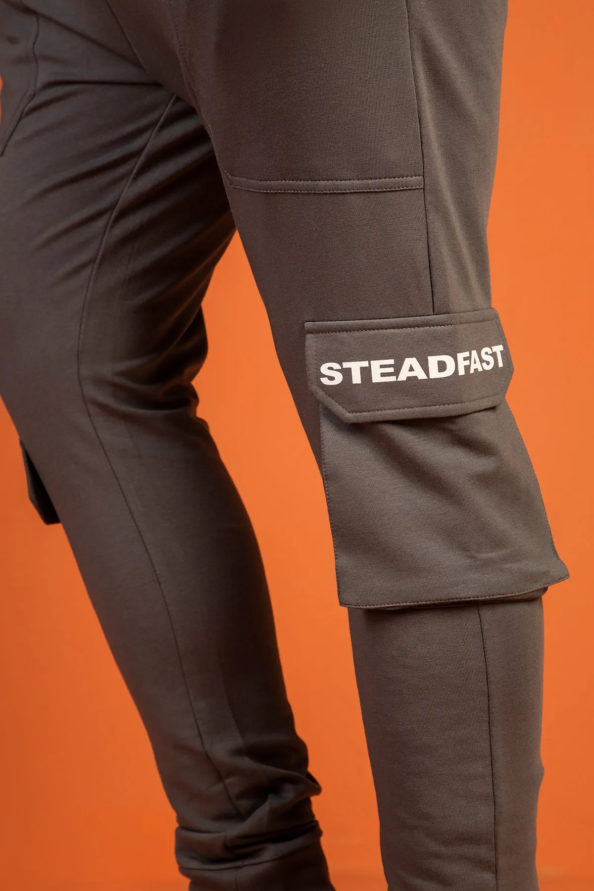 Grey Cargo Jog Pants (Plus Size) - W23 - MTR089P