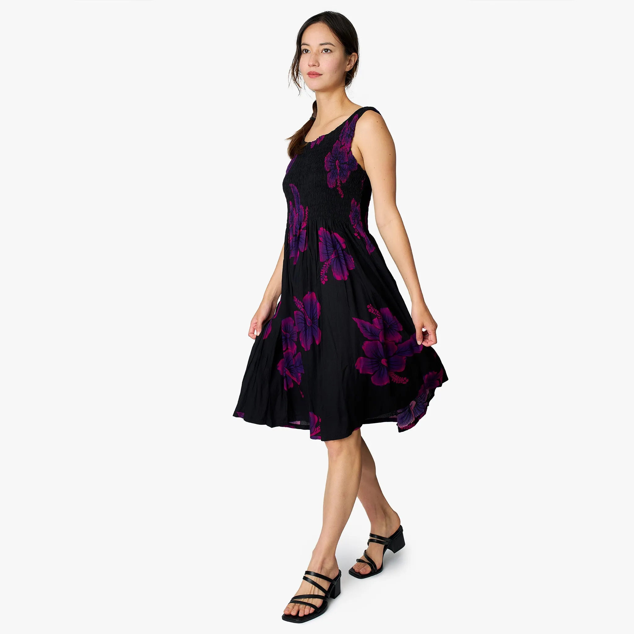 Hibiscus Smock Short Dress
