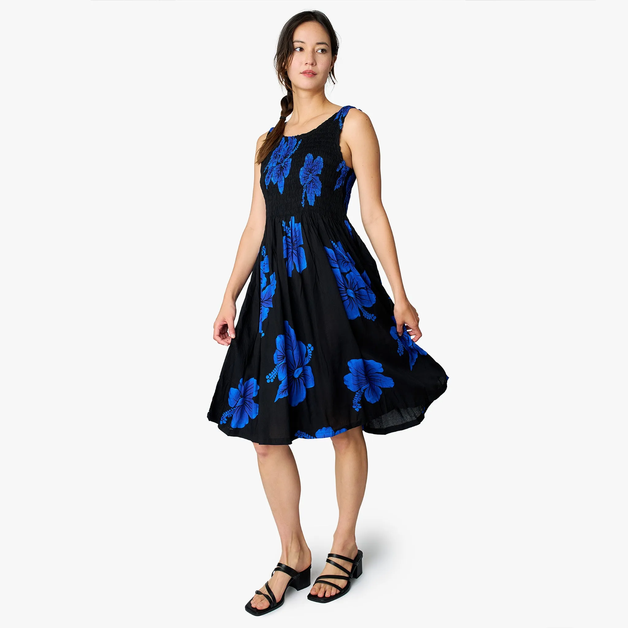 Hibiscus Smock Short Dress