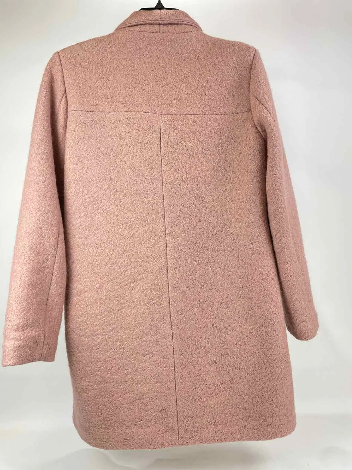 Kenneth Cole Size L Pink Wool Blend Coat