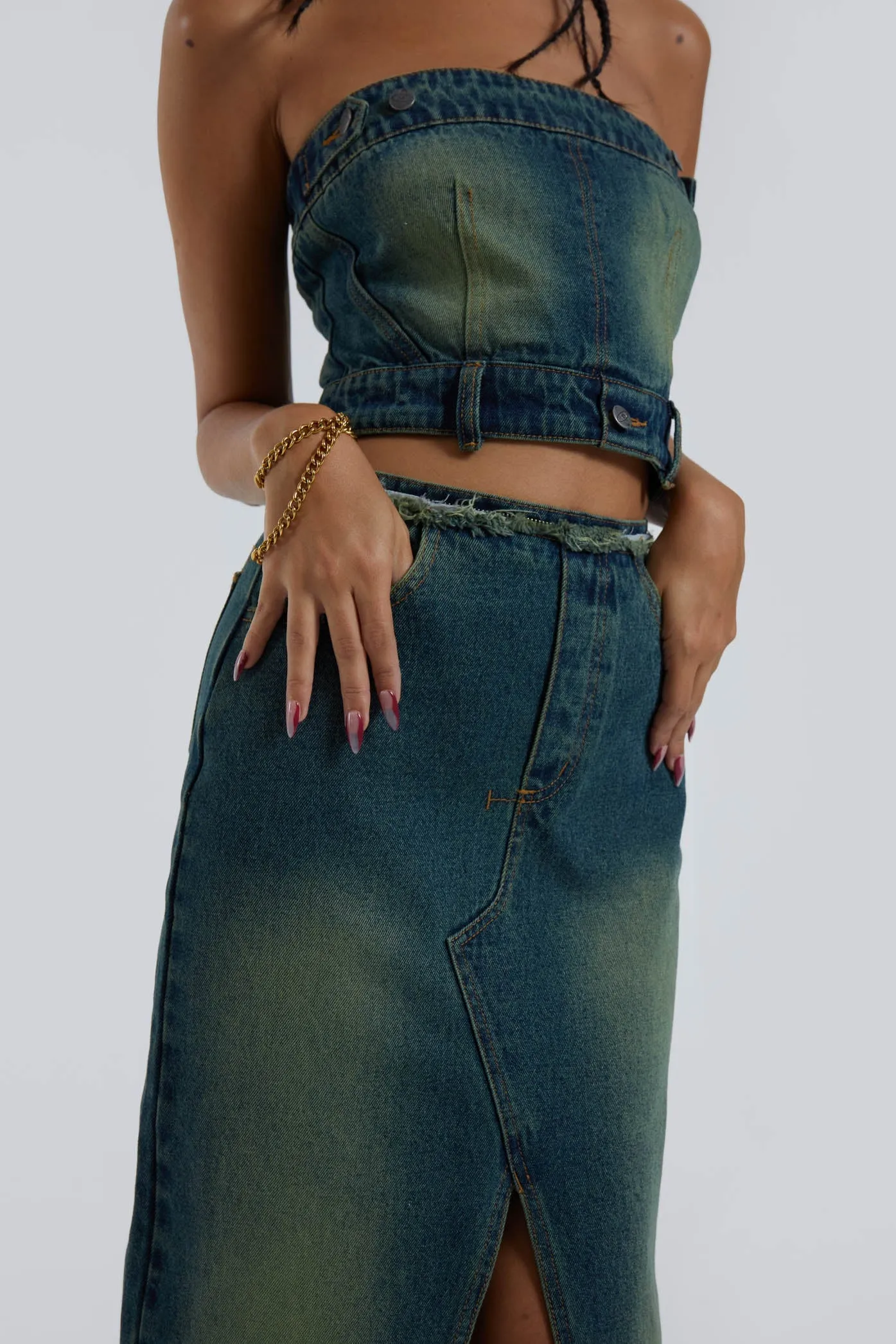 Liberty 2 In 1 Detachable Denim in Blue
