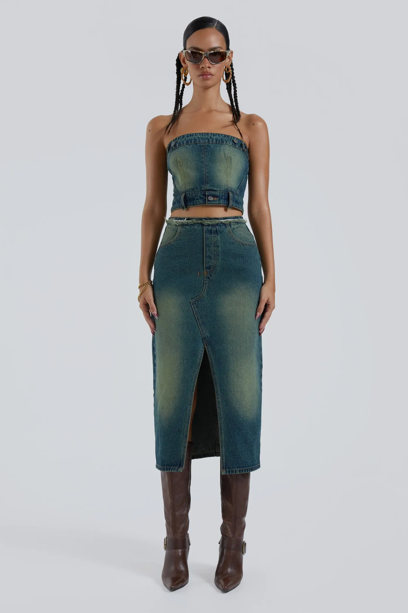 Liberty 2 In 1 Detachable Denim in Blue