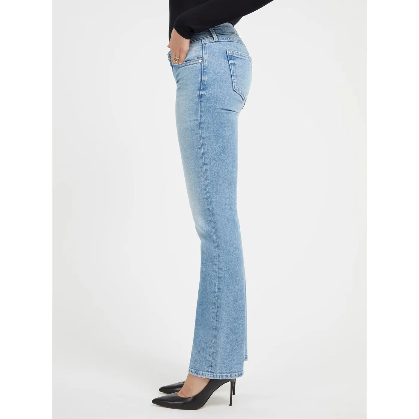 Light Blue Straight Low Rise Jeans