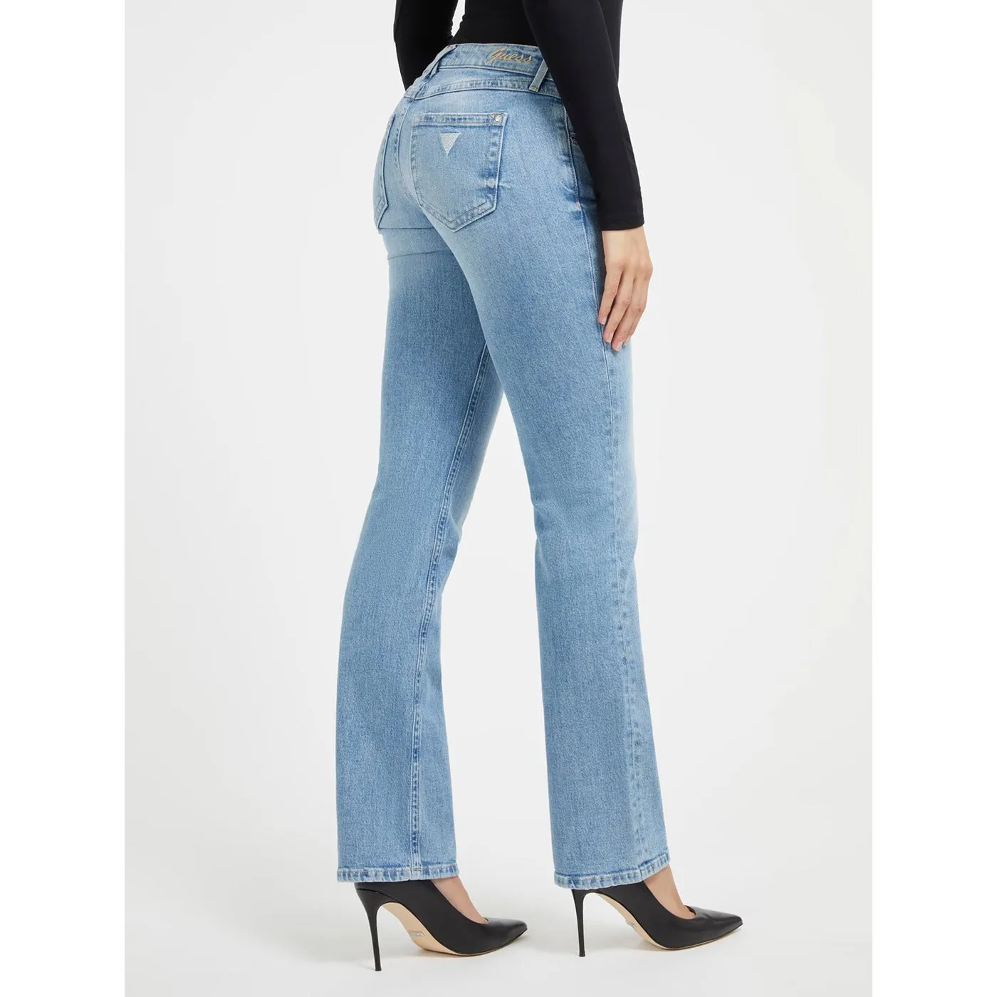 Light Blue Straight Low Rise Jeans