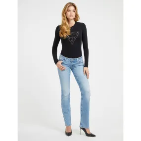 Light Blue Straight Low Rise Jeans