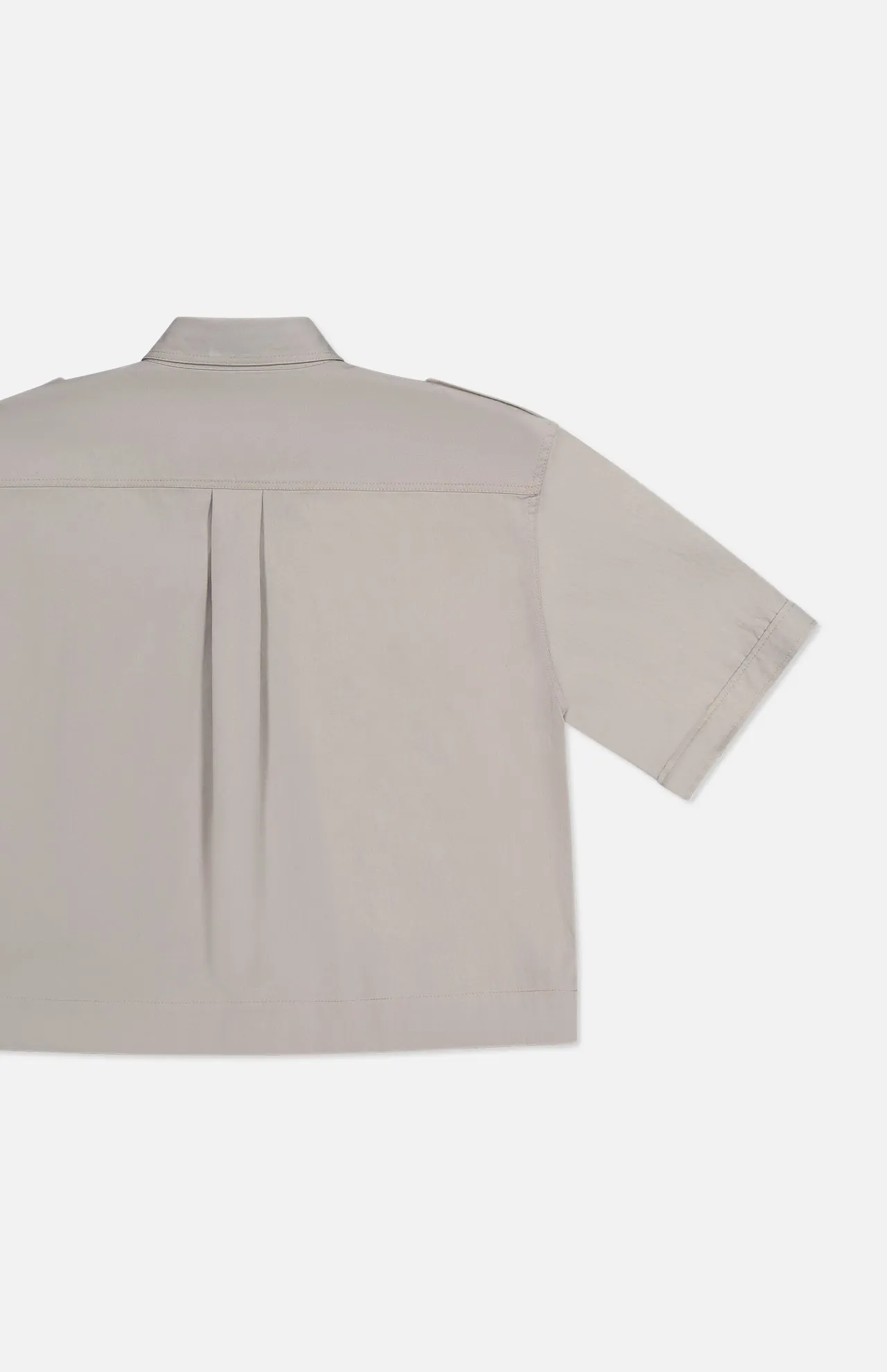 Lightly Wrinkled Cotton Short Sleeve Top