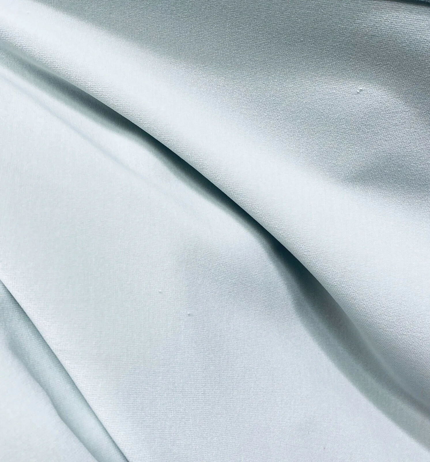 NEW! Prince Oliver- Designer 100% Cotton -Made In Belgium- Upholstery Velvet Fabric - Ice Blue
