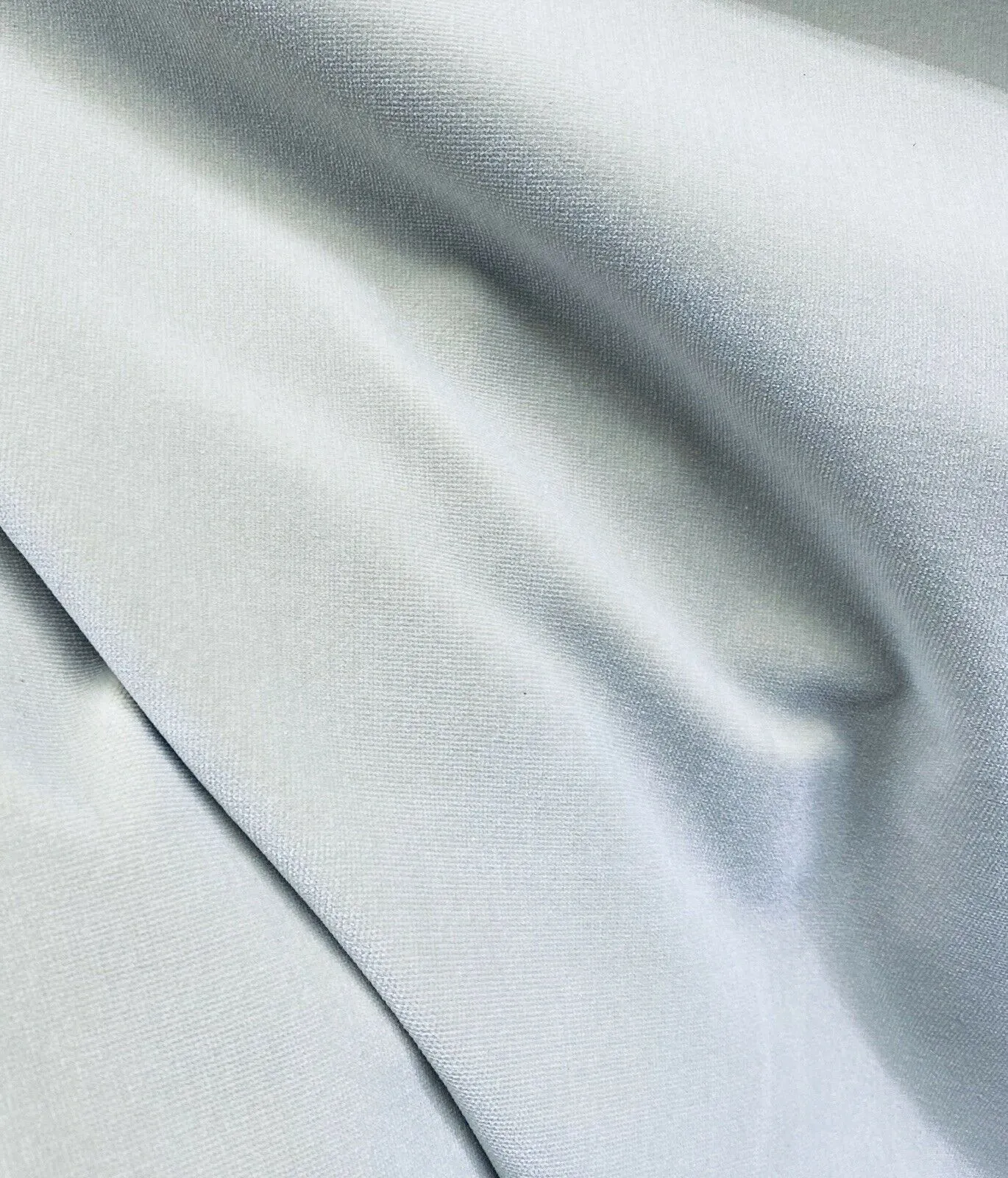 NEW! Prince Oliver- Designer 100% Cotton -Made In Belgium- Upholstery Velvet Fabric - Ice Blue
