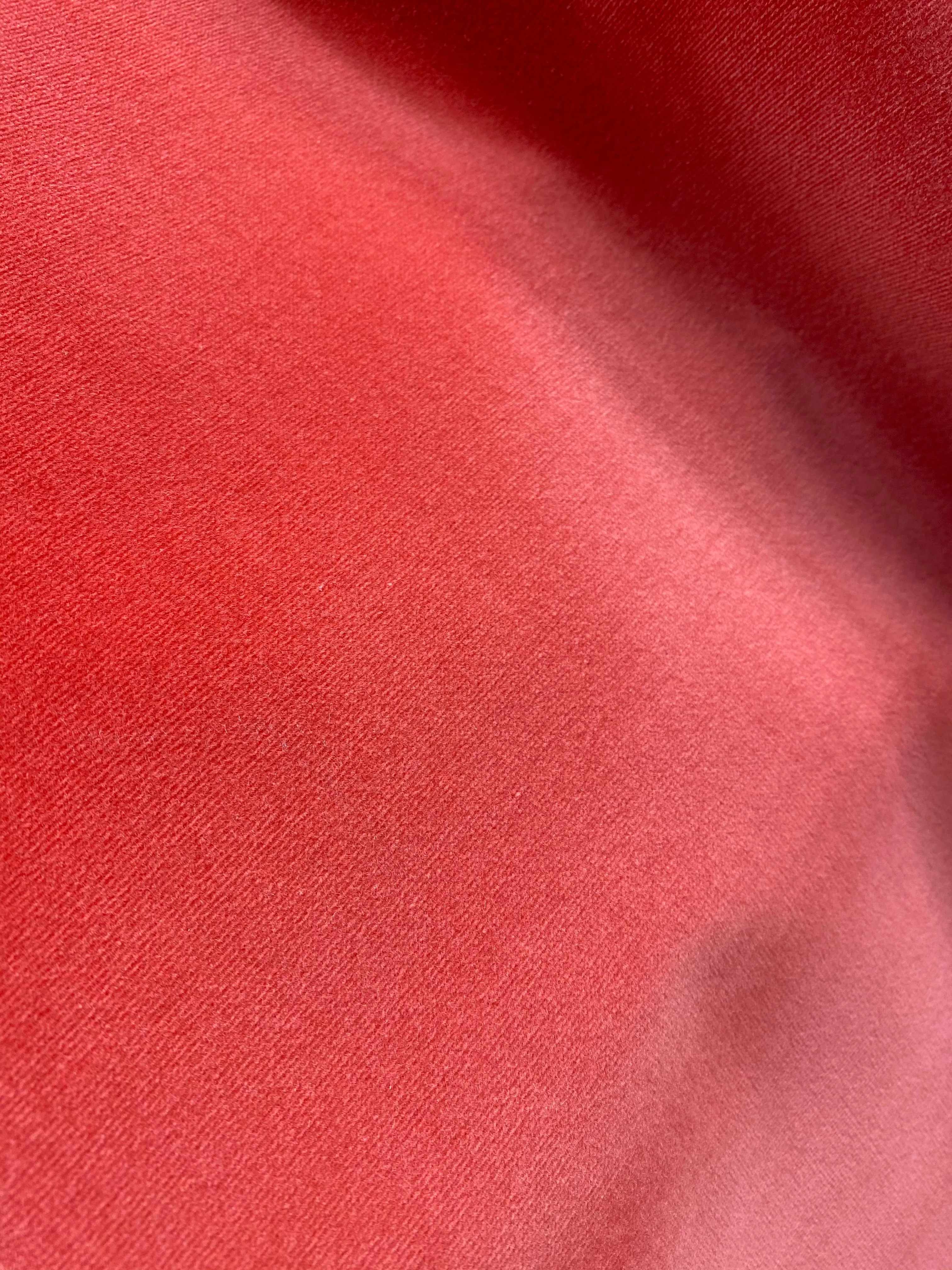 NEW! Prince Oliver - Designer 100% Cotton Made In Belgium Upholstery Velvet Fabric - Icy Coral