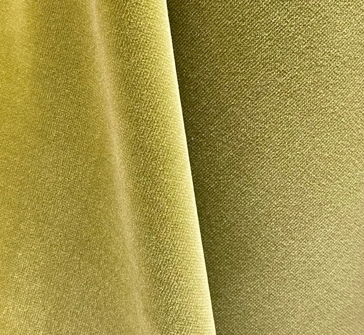 NEW! Prince Oliver - Designer 100% Cotton Made In Belgium Upholstery Velvet Fabric - Icy Kiwi