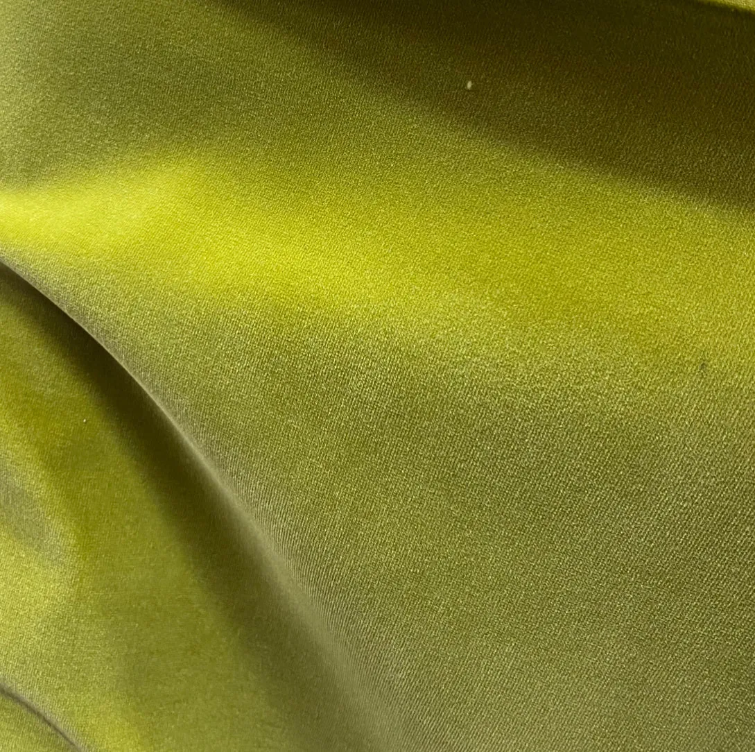 NEW! Prince Oliver - Designer 100% Cotton Made In Belgium Upholstery Velvet Fabric - Icy Kiwi