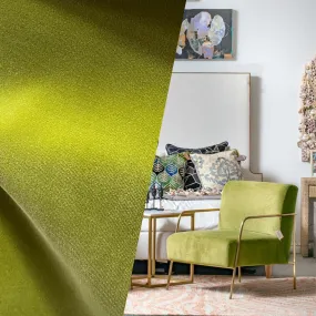 NEW! Prince Oliver - Designer 100% Cotton Made In Belgium Upholstery Velvet Fabric - Icy Kiwi