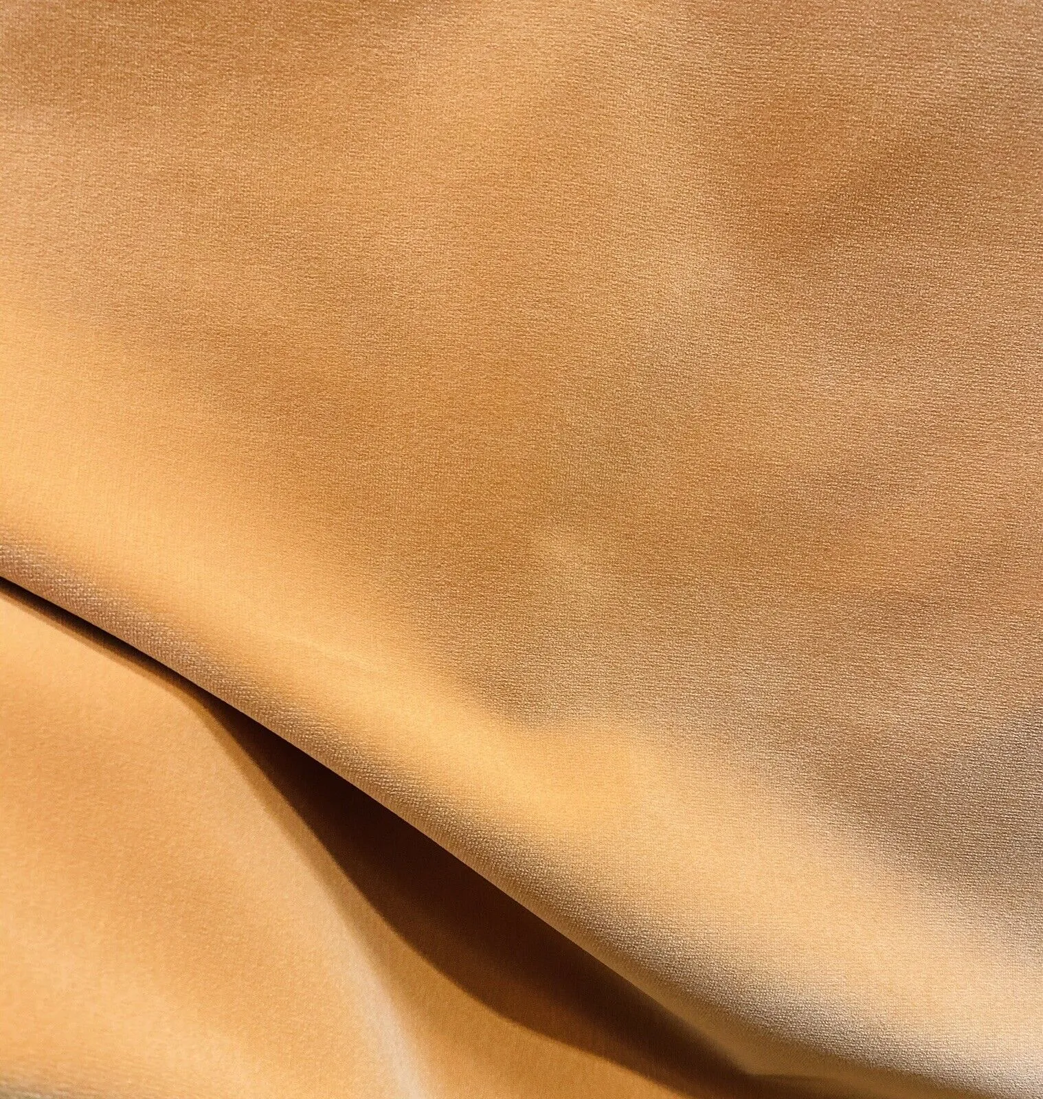 NEW! Prince Oliver - Designer 100% Cotton Made In Belgium Upholstery Velvet Fabric - Icy Pumpkin