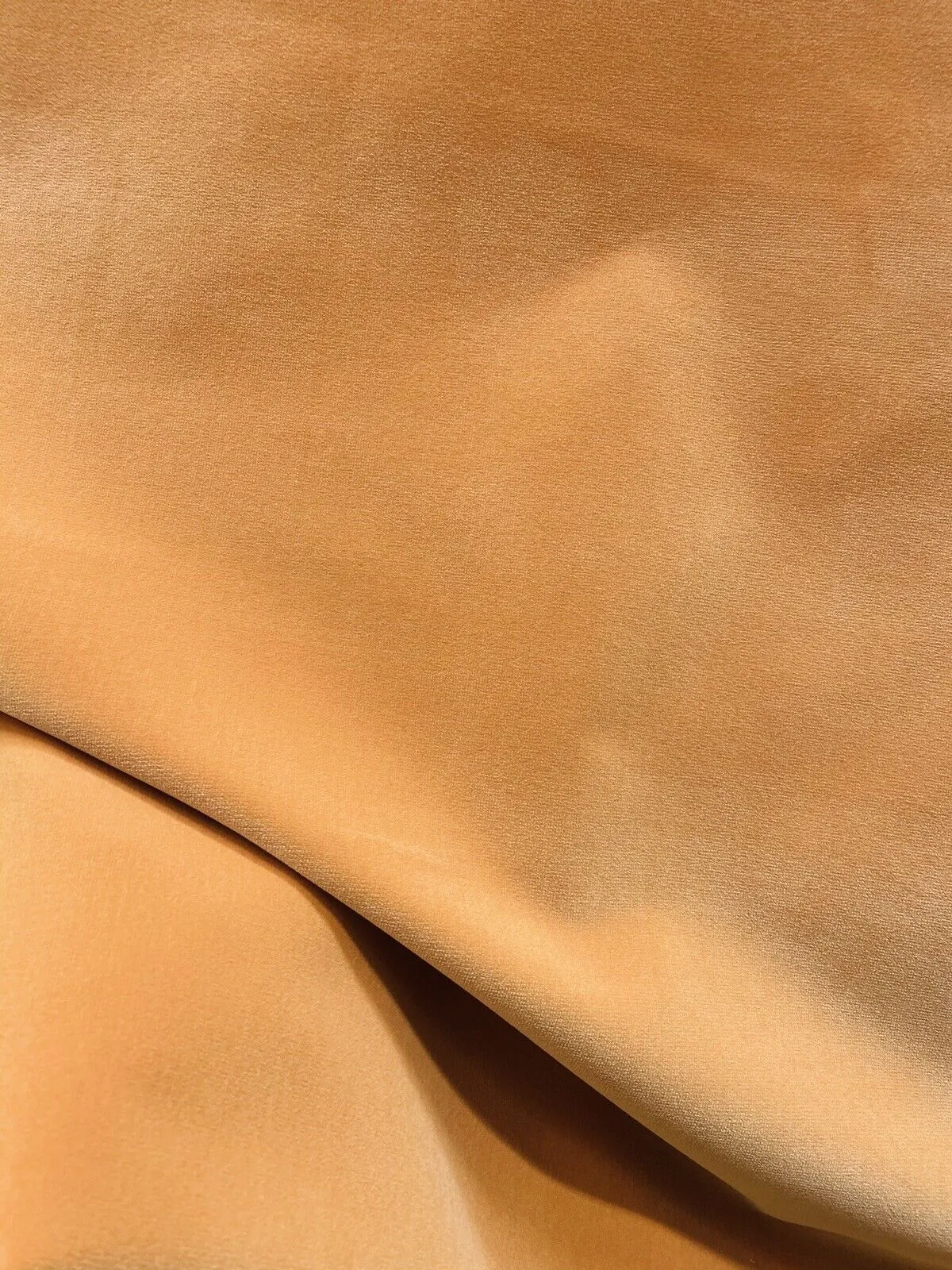 NEW! Prince Oliver - Designer 100% Cotton Made In Belgium Upholstery Velvet Fabric - Icy Pumpkin
