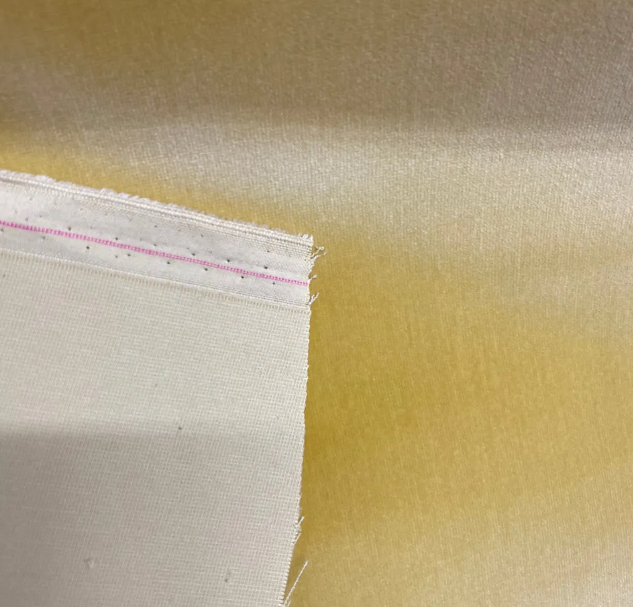 NEW! Prince Oliver - Designer 100% Cotton Made In Belgium Upholstery Velvet Fabric - Icy Yellow