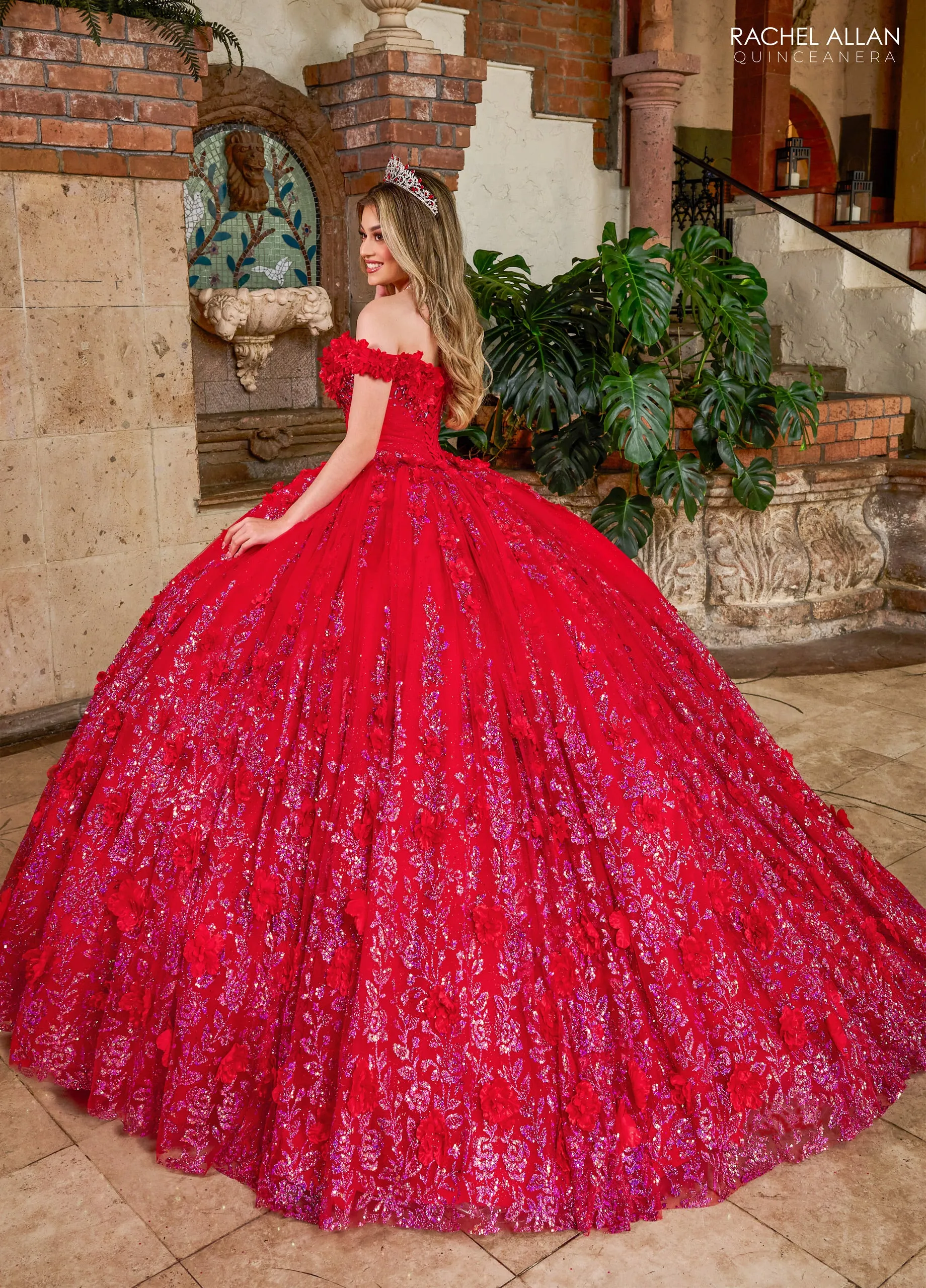 Off Shoulder Quinceanera Dress by Rachel Allan RQ1141