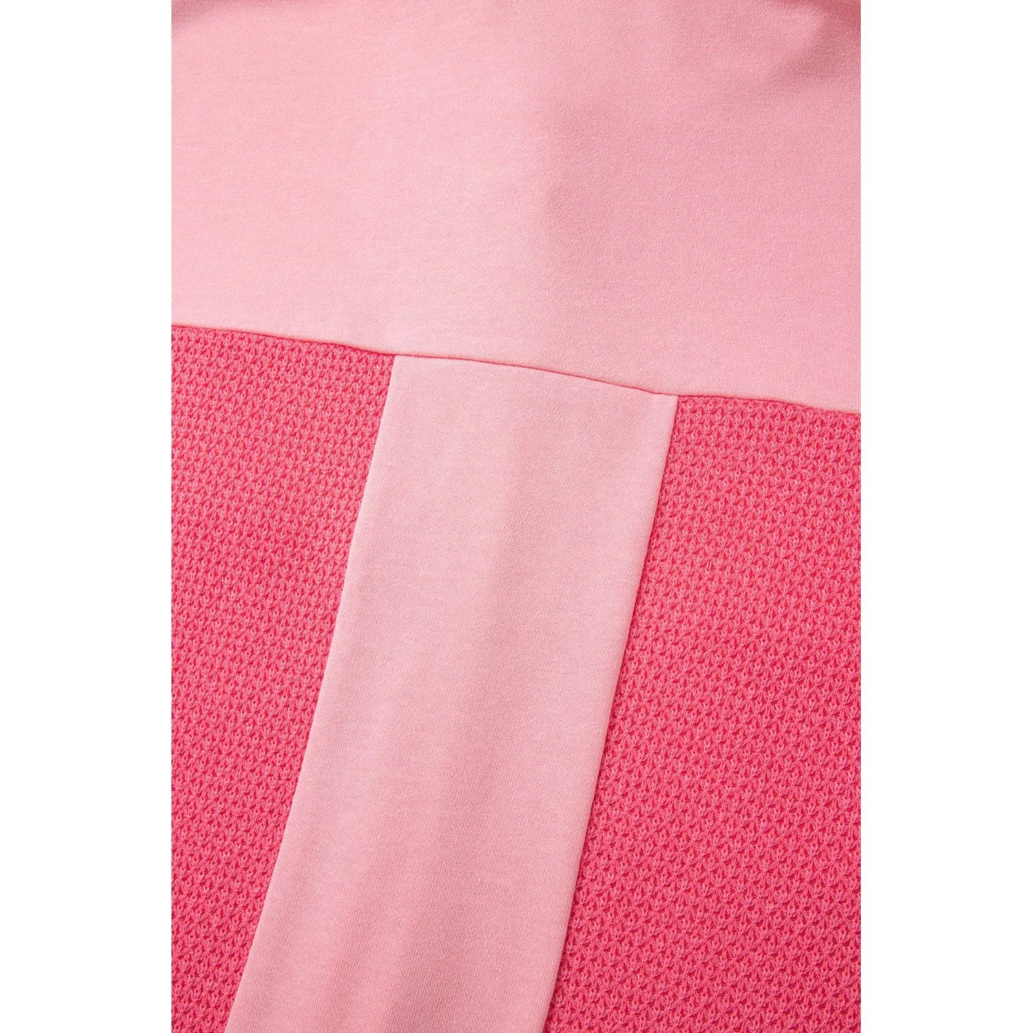 Peaches and Cream Contrast Waffle Knit Button Up Shacket