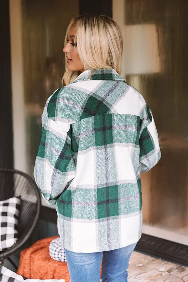 Redwoods Adventure Plaid Jacket In Green