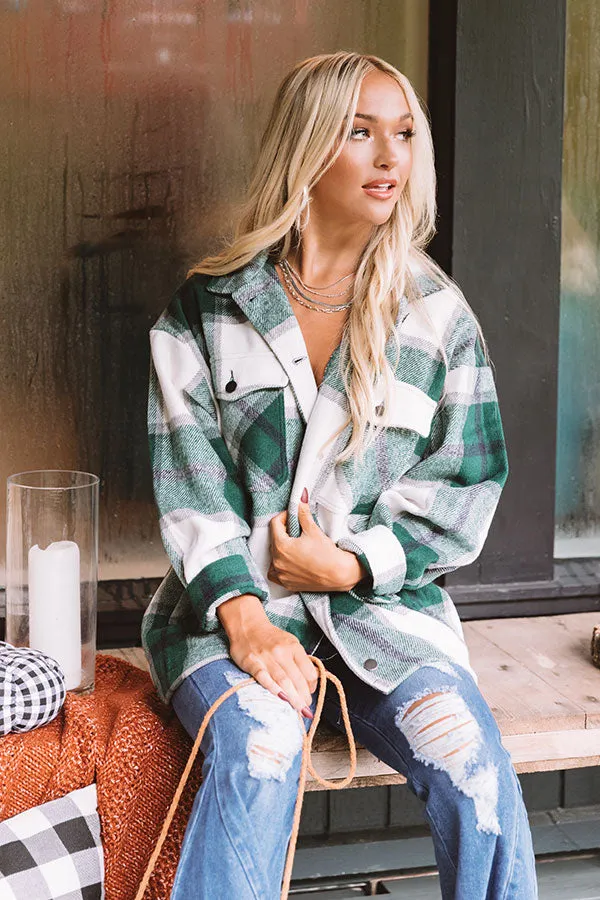 Redwoods Adventure Plaid Jacket In Green