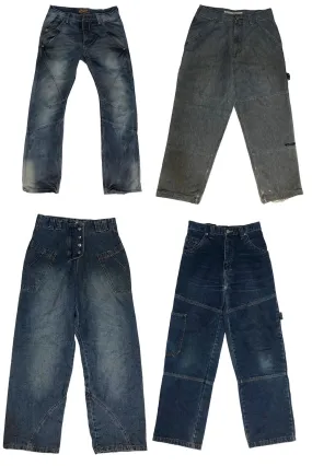 Rocking the Baggy Vibes: Three Pairs of Relaxed Denim for Ultimate Comfort! 🙌👖🔥(S-219)
