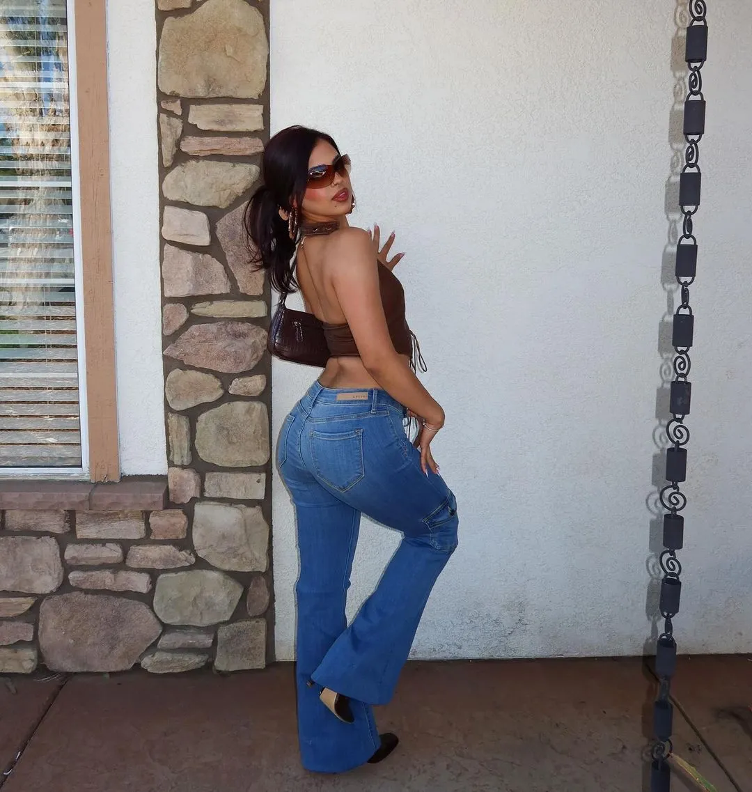 Vanessa Low Rise Jeans (Medium Denim)