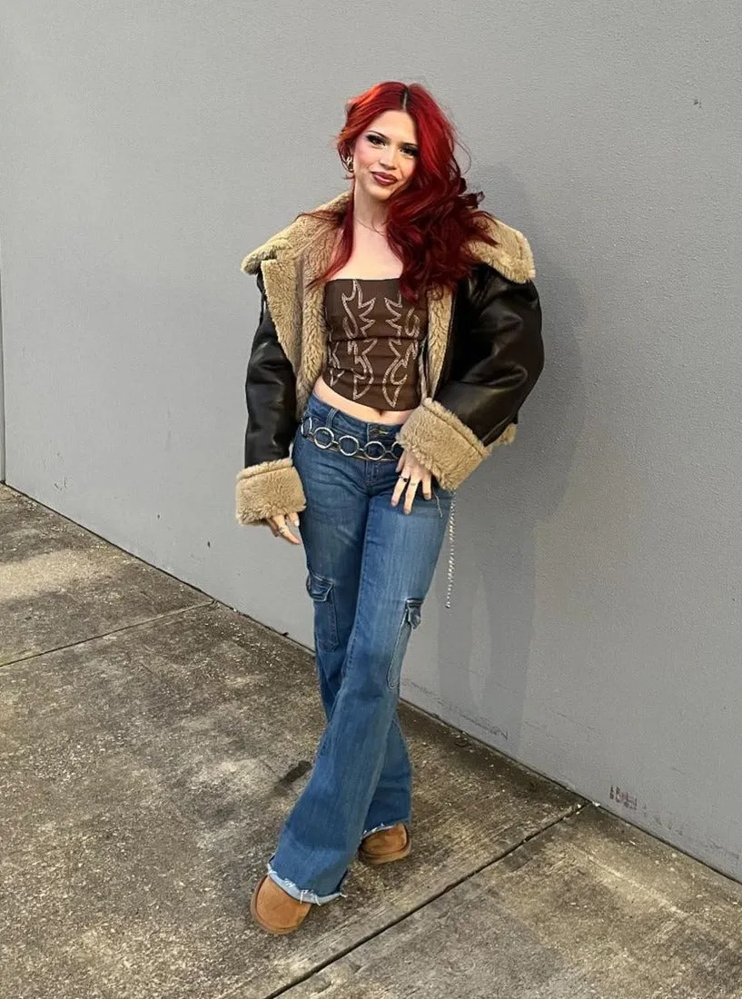 Vanessa Low Rise Jeans (Medium Denim)