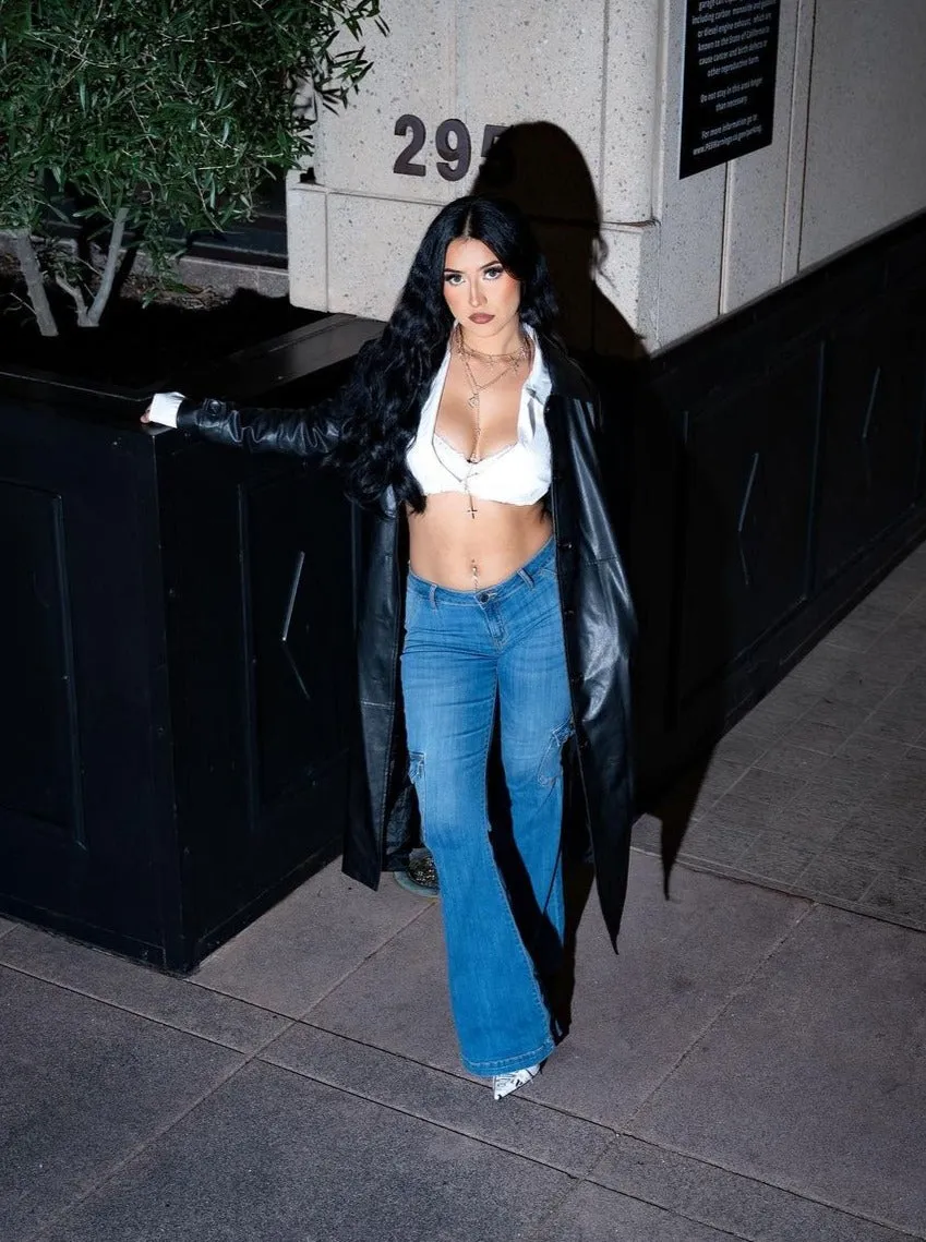 Vanessa Low Rise Jeans (Medium Denim)