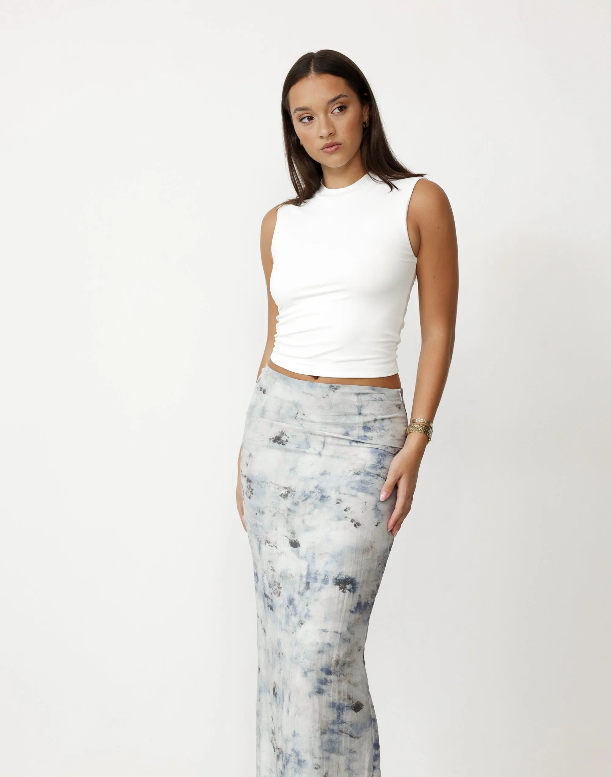 Viviana Maxi Skirt (First Snow)