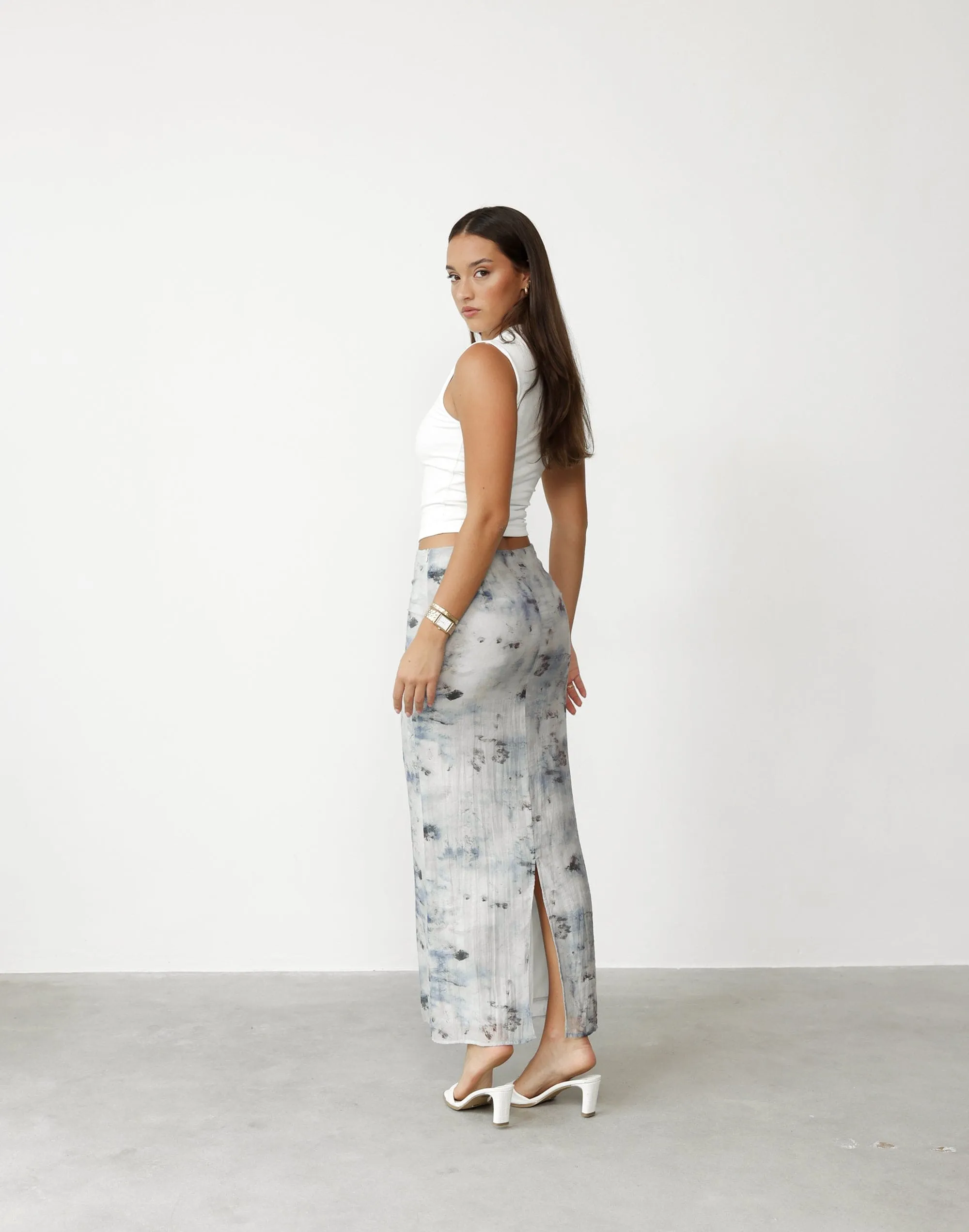 Viviana Maxi Skirt (First Snow)