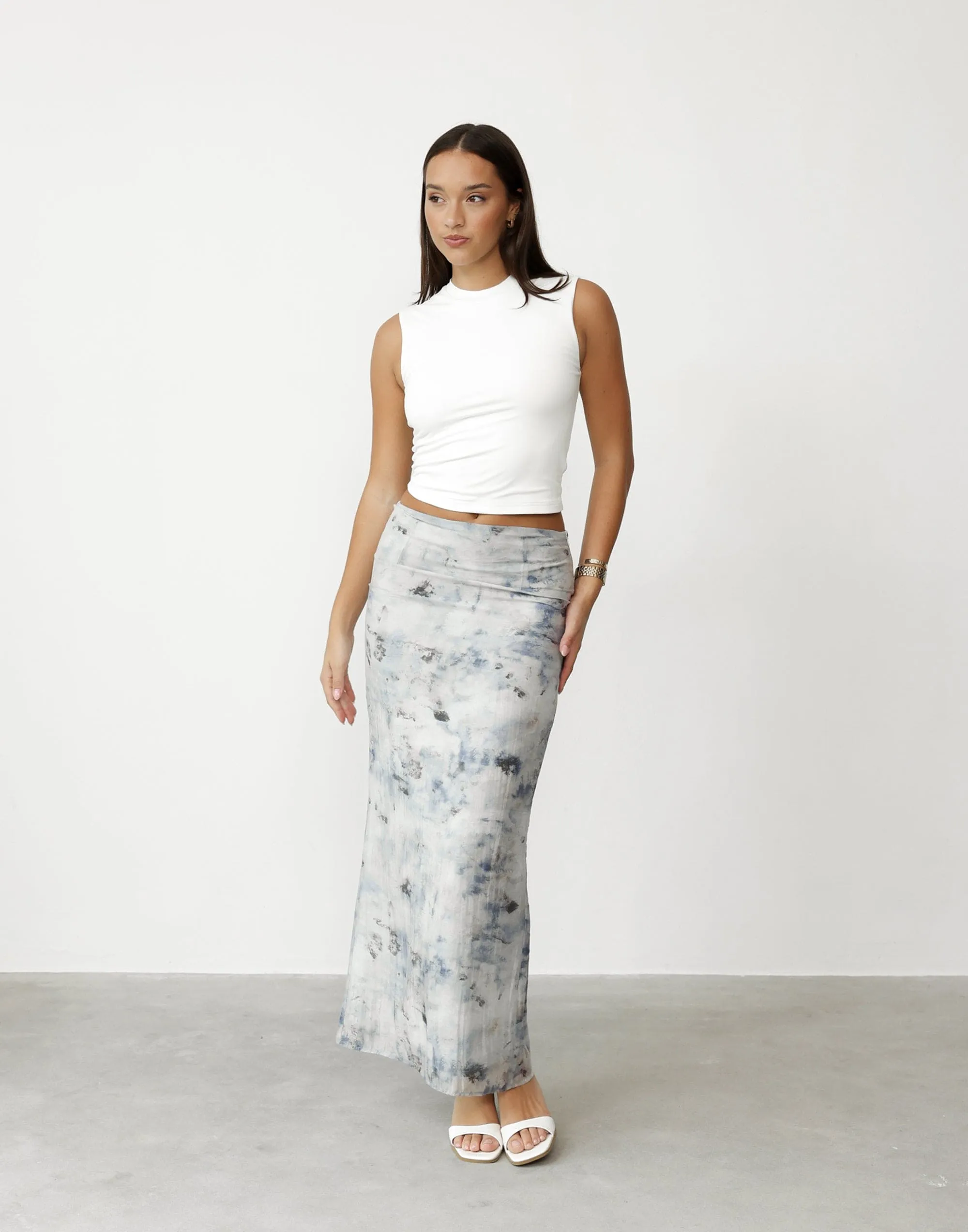 Viviana Maxi Skirt (First Snow)
