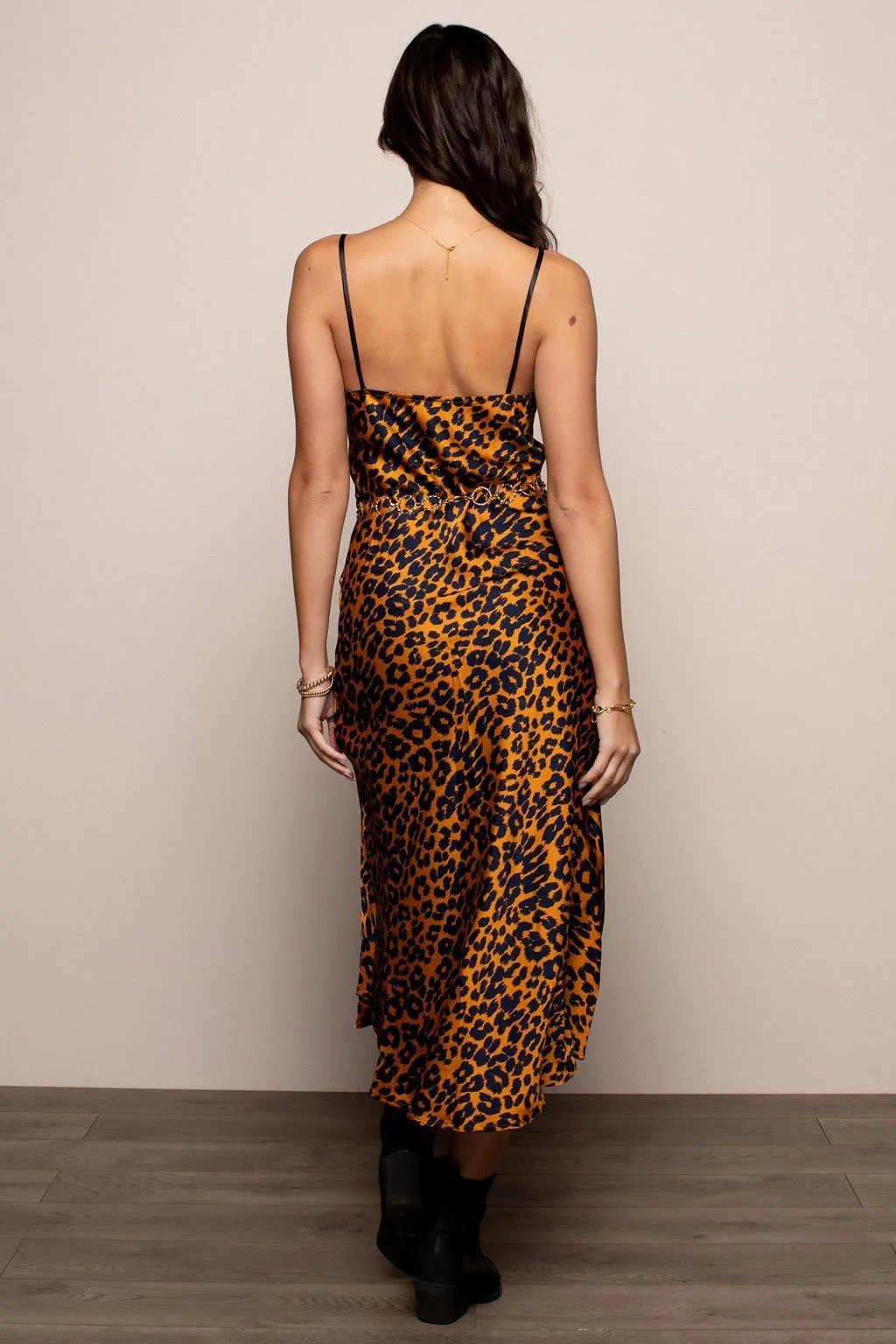Wild One Slip Dress in Orange