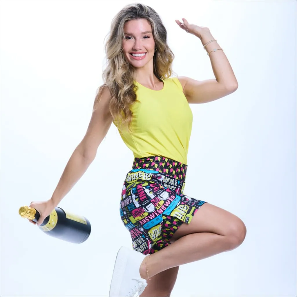 WINE NOT BLACK SKORT