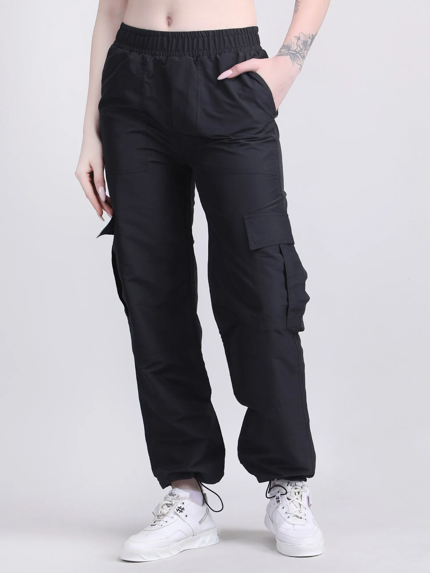 women's parachute cargo pants