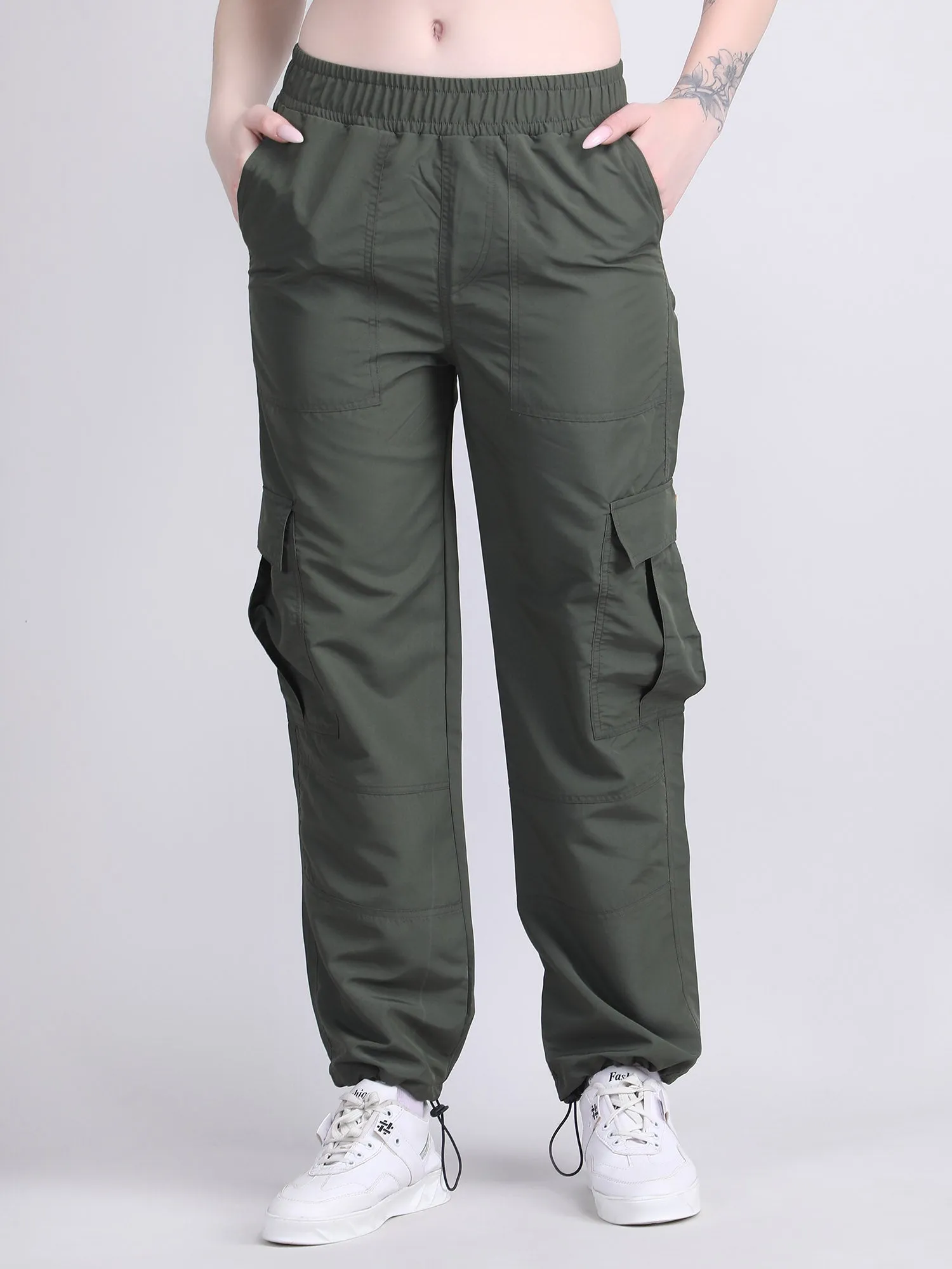 women's parachute cargo pants