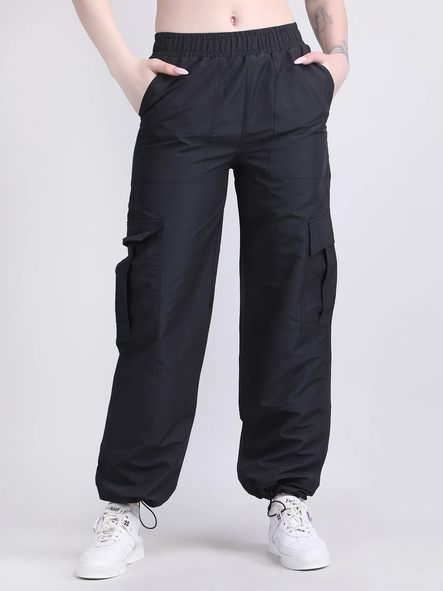 women's parachute cargo pants