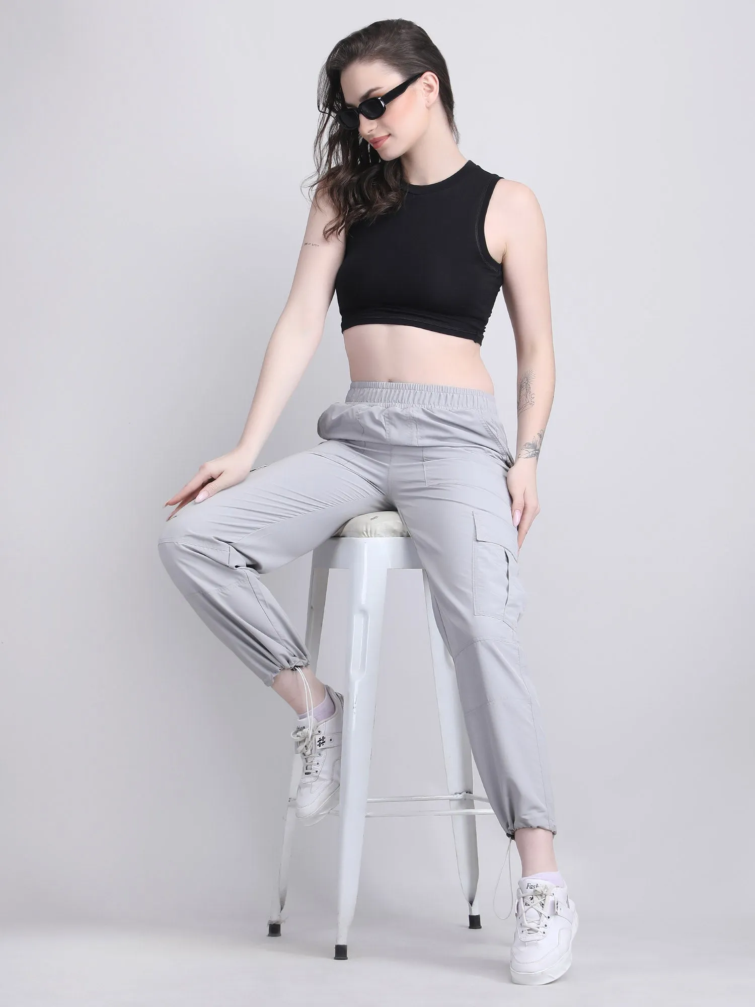women's parachute cargo pants
