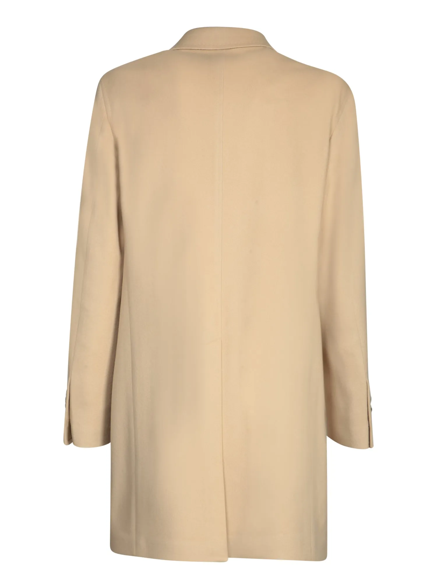 Wool and Cashmere Coat in Beige